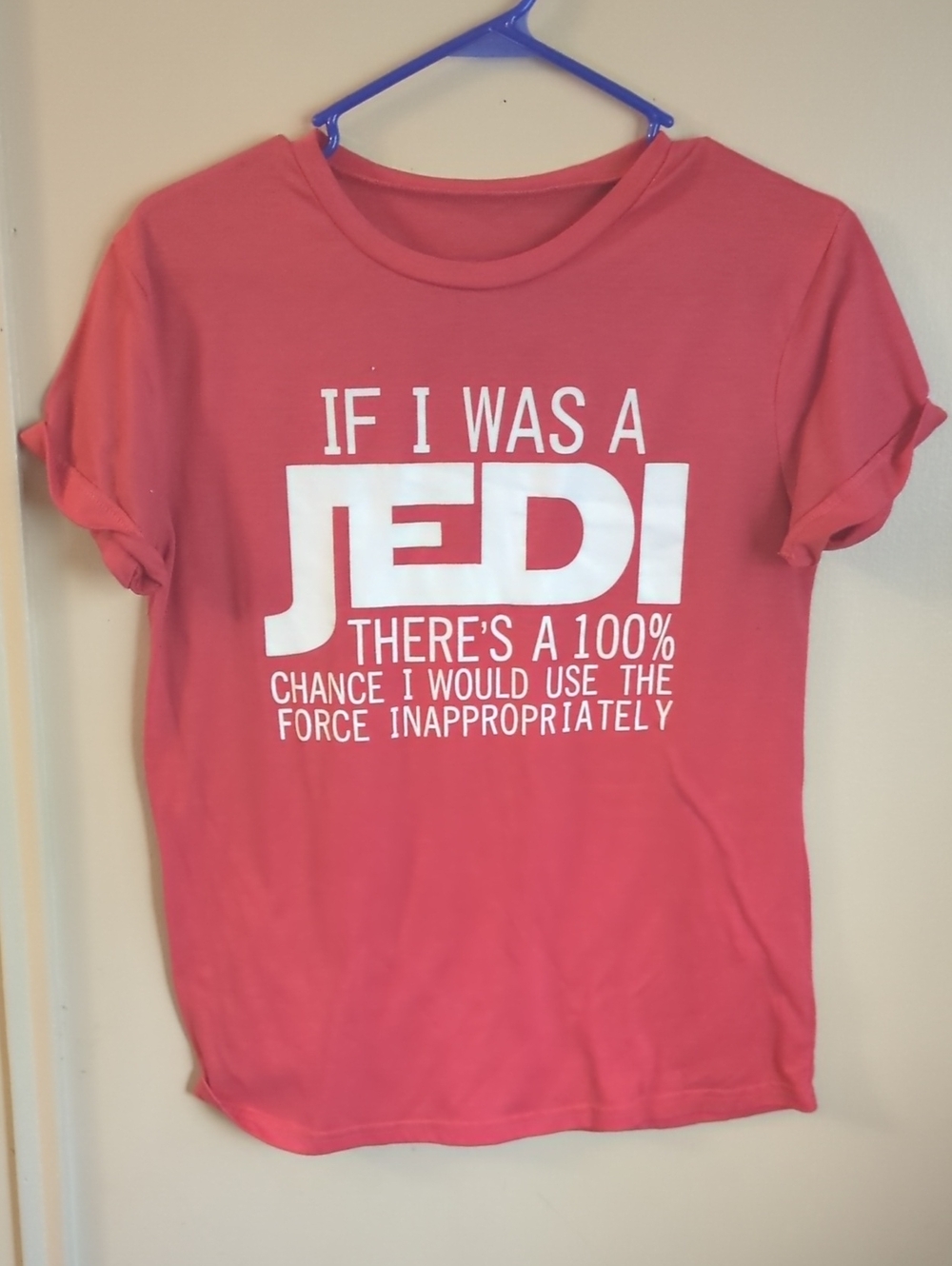Red Mens' 'If I Was a Jedi' Graphic Tee